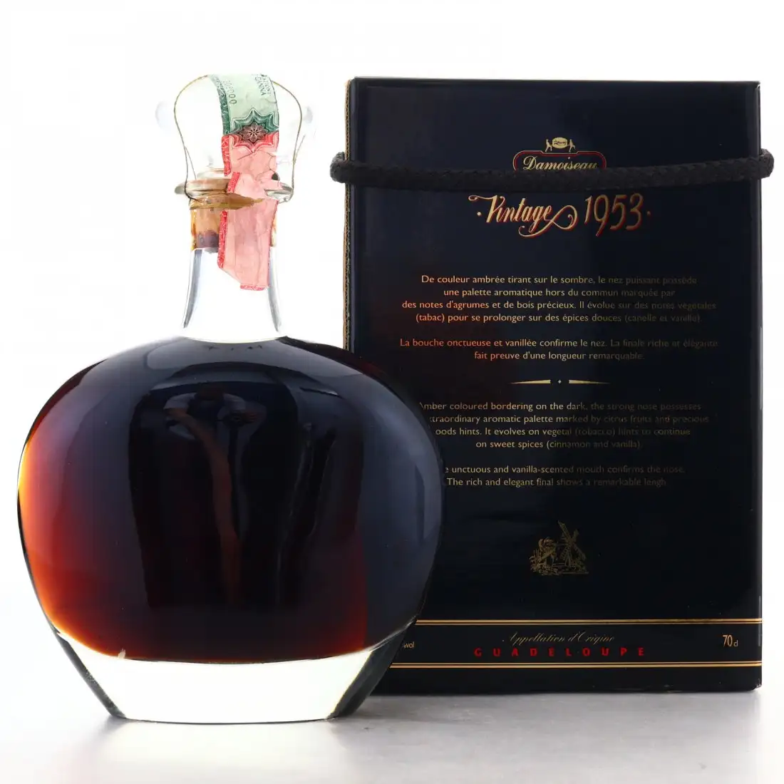 High resolution image of Damoiseau Rhum Vieux Vintage 1953