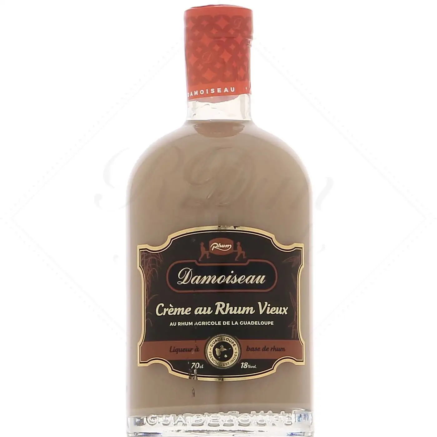 Bottle of Damoiseau Crème au Rhum