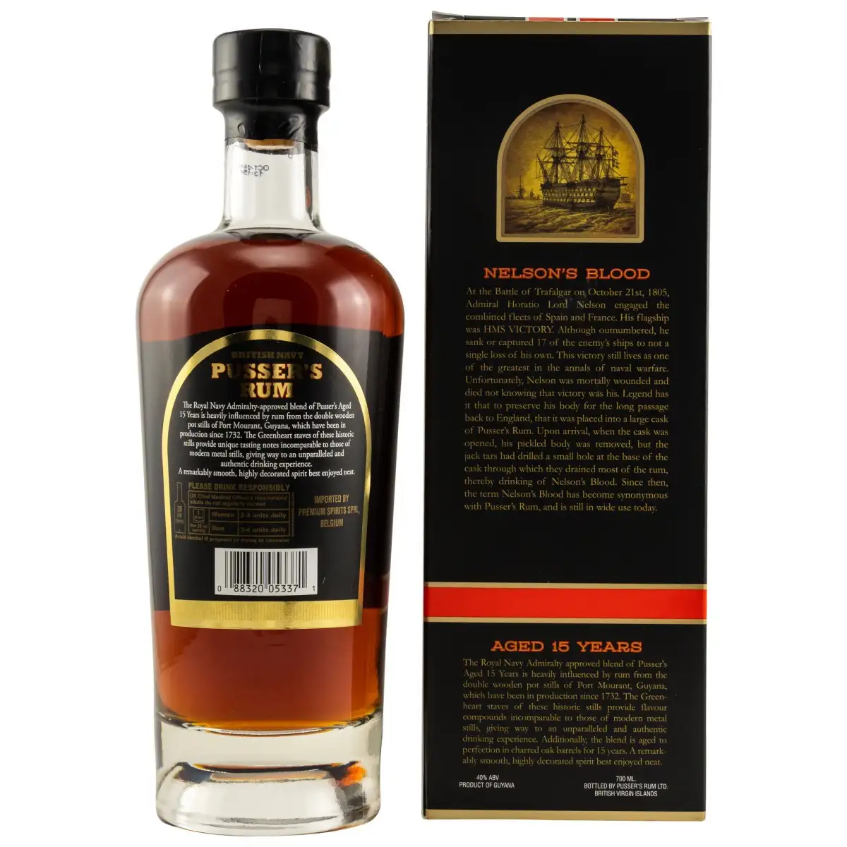 Hochauflösendes Bild von Pusser‘s Rum Aged 15 Years 2003