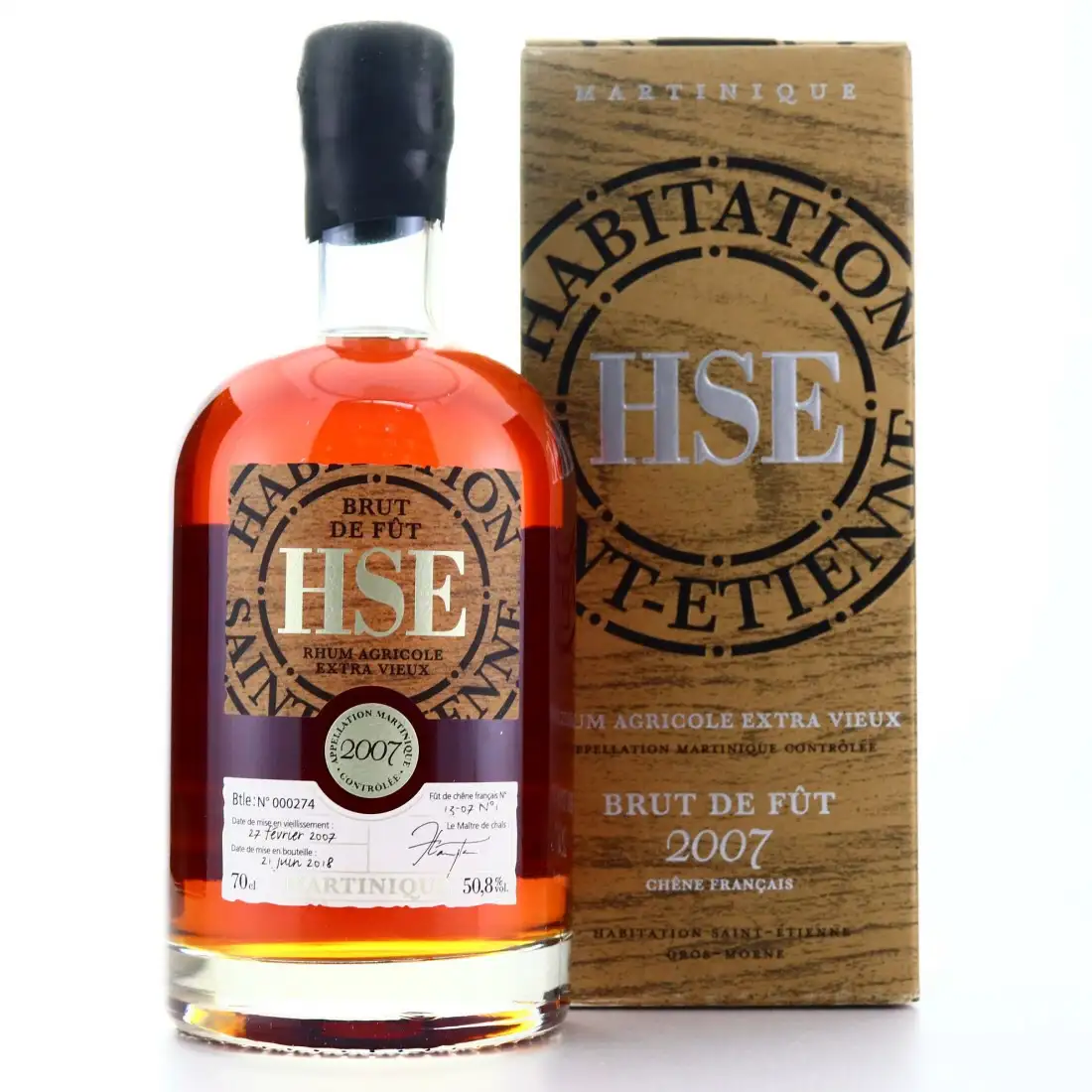 Bottle of HSE chêne français 2007