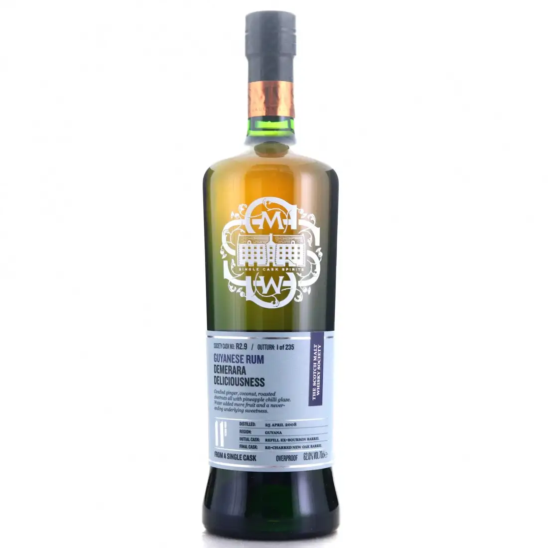 Bottle of SMWS DDL R2.9 Demerara deliciousness 2008