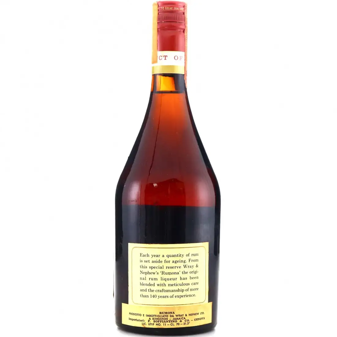 High resolution image of J. Wray & Nephew LTD. Rumona Liqueur