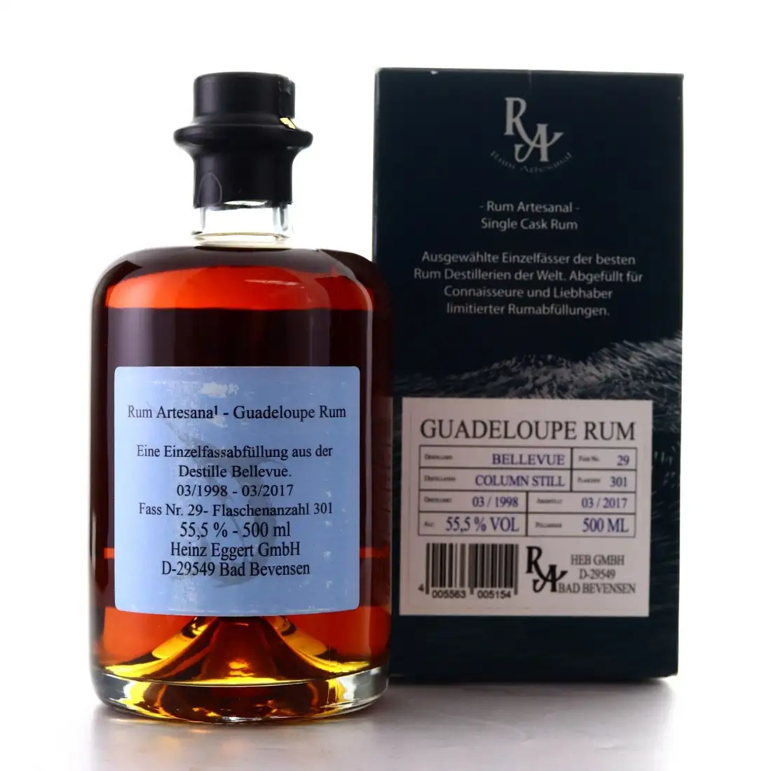 Hochauflösendes Bild von Bellevue RA Guadeloupe Rum 1998