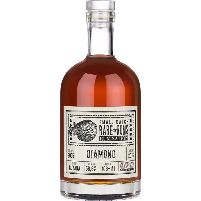 Hochauflösendes Bild von Rum Nation Diamond Small Batch Rare Rums 2005