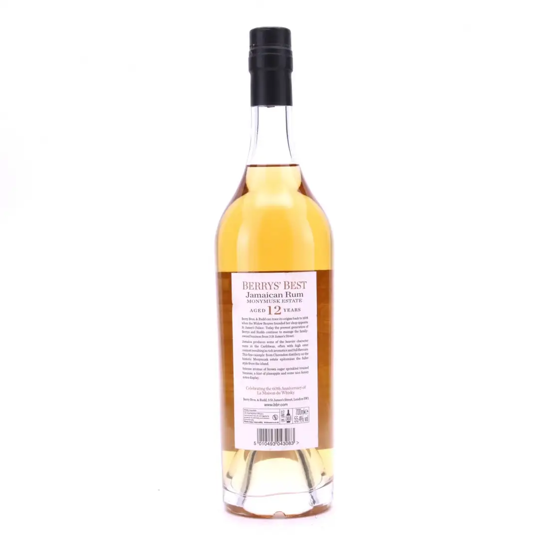 Hochauflösendes Bild von Berry Bros & Rudd Clarendon Berry‘s Best Jamaican Rum (60 ans LMDW) 2003