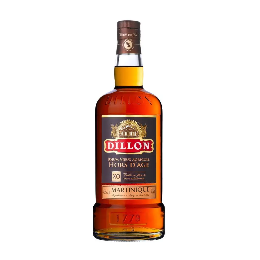 Bottle of Dillon Rhum vieux agricole XO