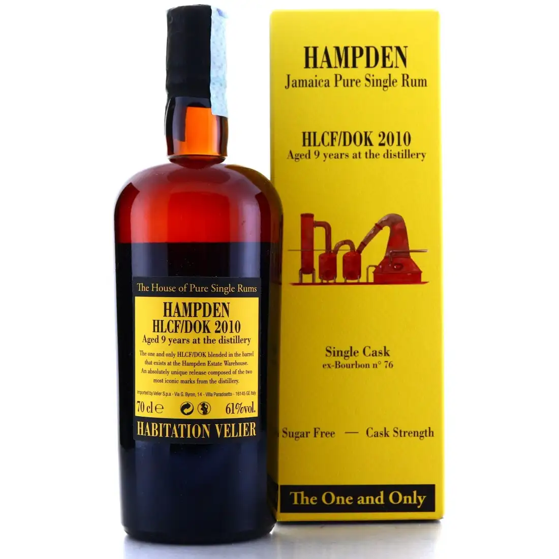 Hochauflösendes Bild von Habitation Velier Hampden Single Cask The One and Only HLCF DOK 2010