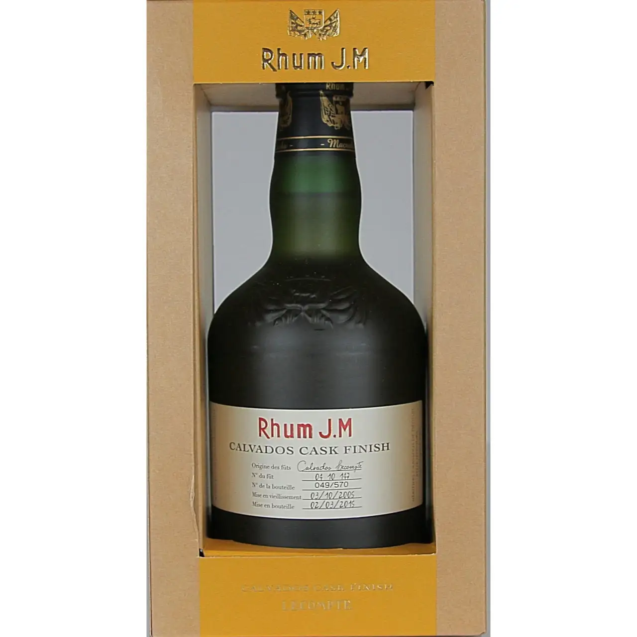 Hochauflösendes Bild von Rhum J.M Série N°1 Calvados Cask Finish 2005