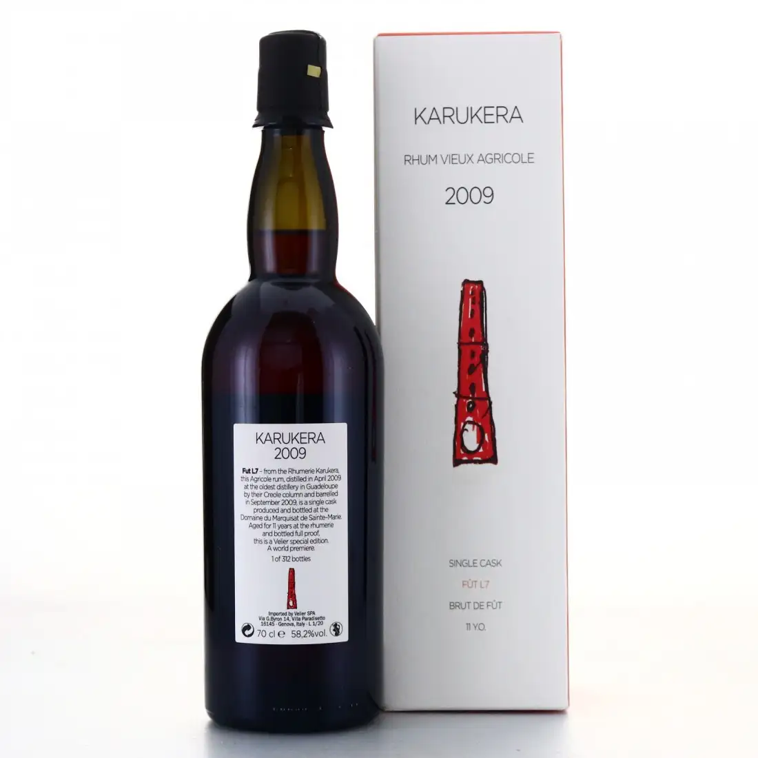 Hochauflösendes Bild von Velier Karukera Japoniani Rhum Vieux Agricole 2009