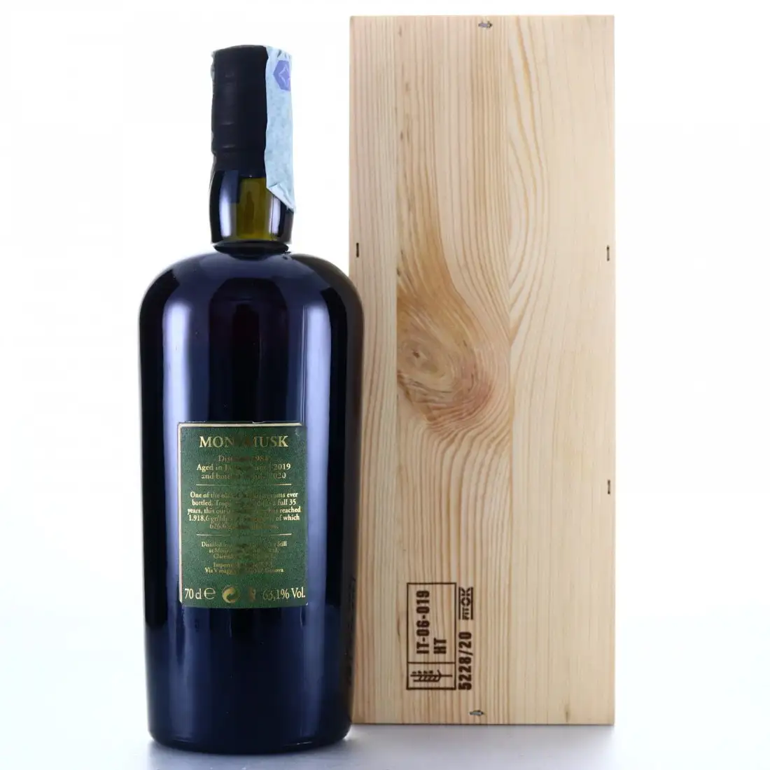 Hochauflösendes Bild von Velier Clarendon Rum Sapiens Wedderburn MMW 1984