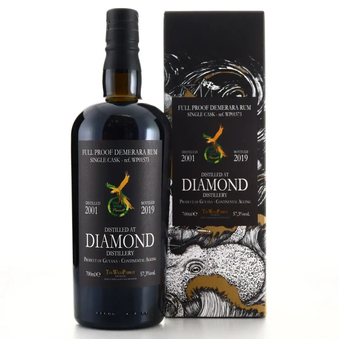 Bottle of The Wild Parrot Diamond 2001