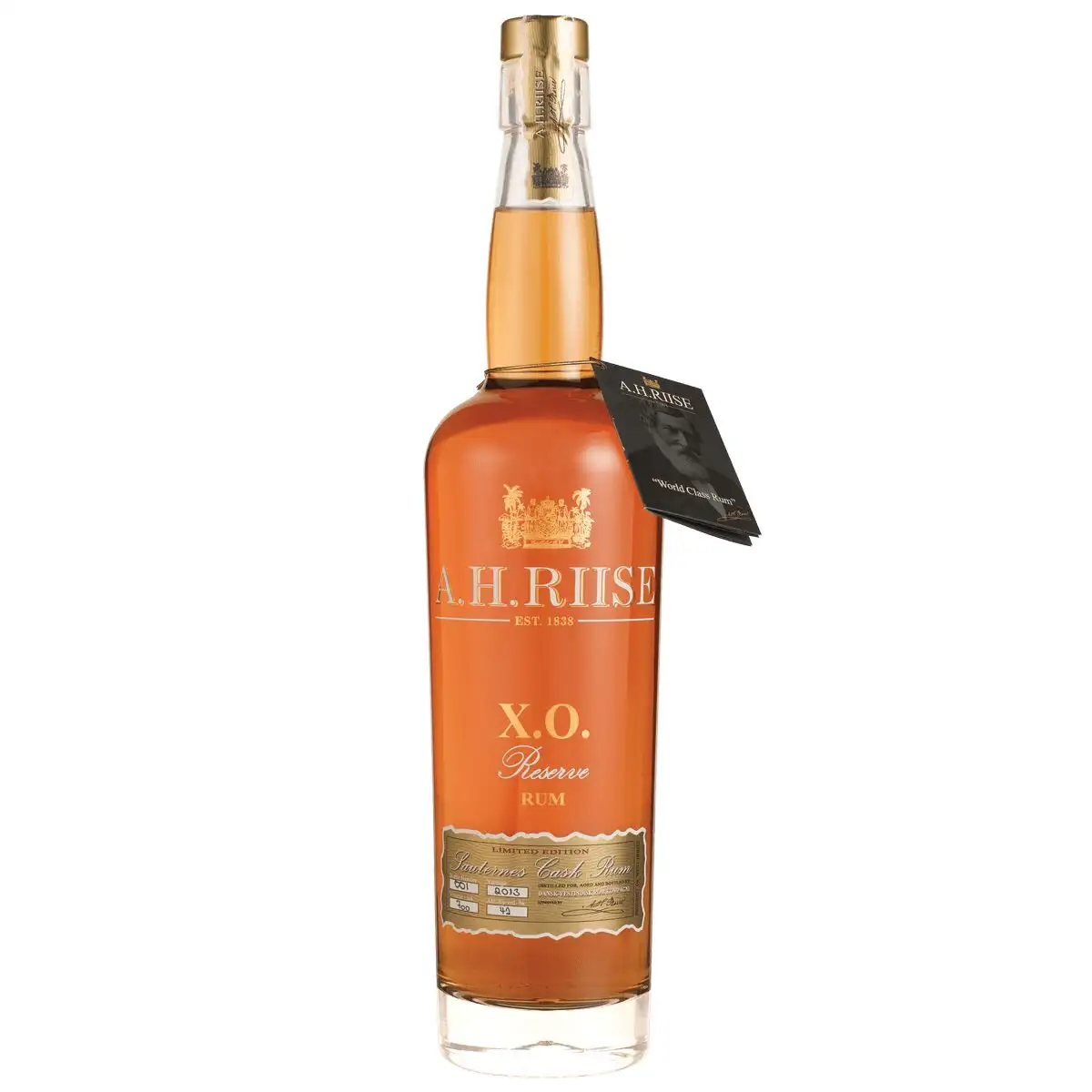 Bottle of A.H. Riise XO Sauternes Cask Rum