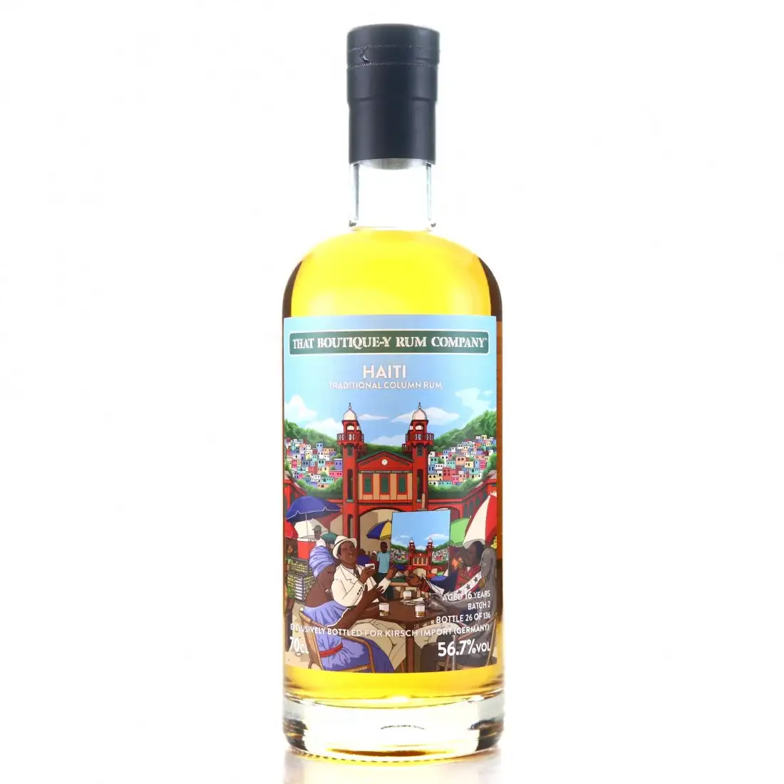 Bottle of TBRC Barbancourt Bottled for Kirsch Whisky