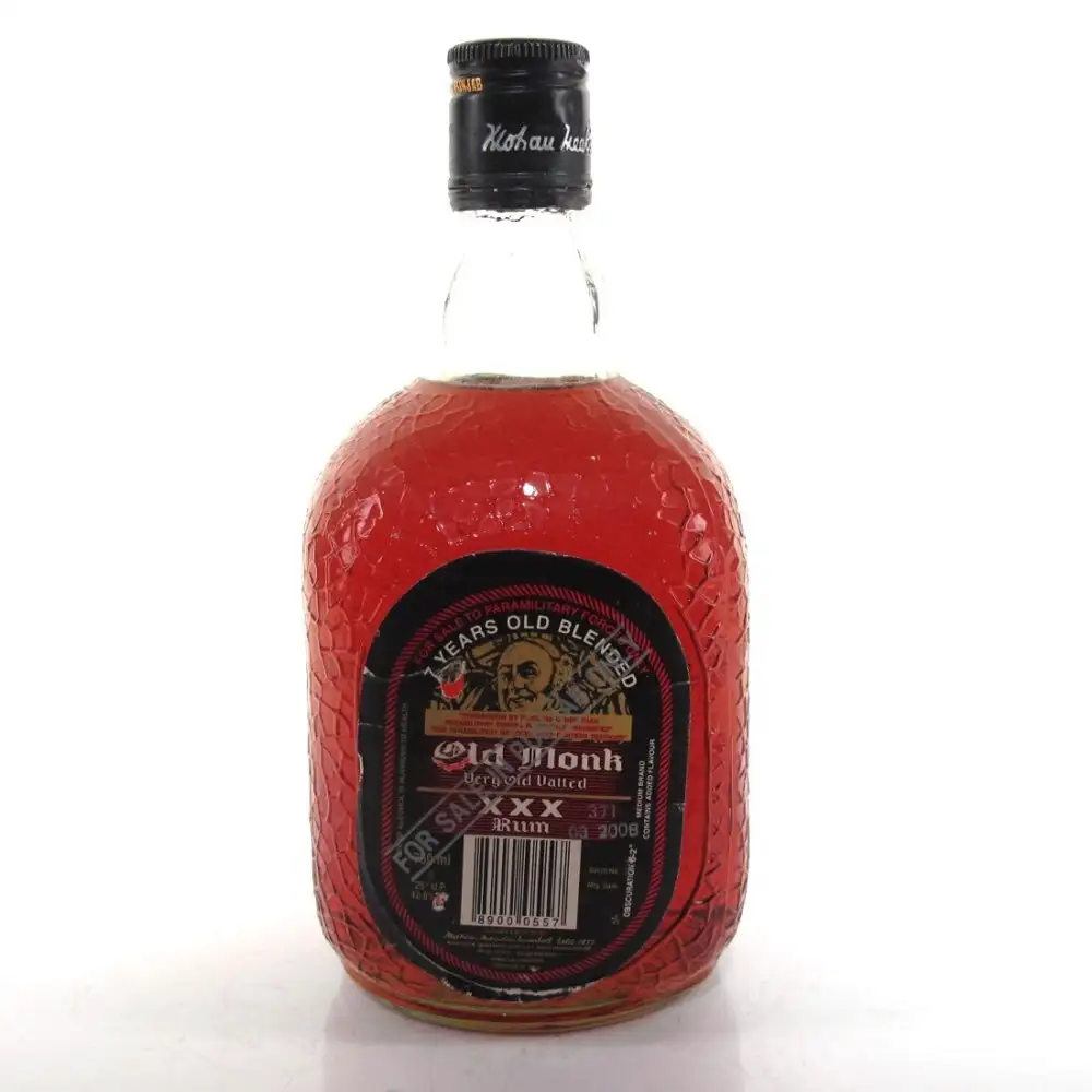 Bottle of Mohan Meakin Distillery Old Monk Supreme 7 Years Old Blended