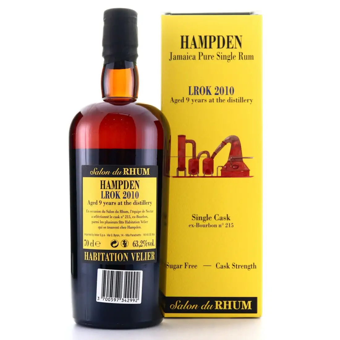 Hochauflösendes Bild von Habitation Velier Hampden Single Cask Salon du Rhum LROK 2010