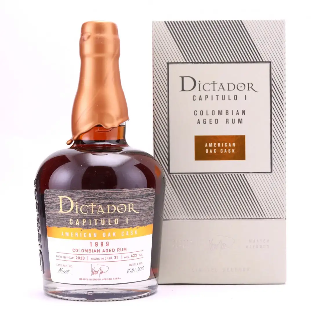 Hochauflösendes Bild von Dictador Capitulo 1 American Oak Cask 1999