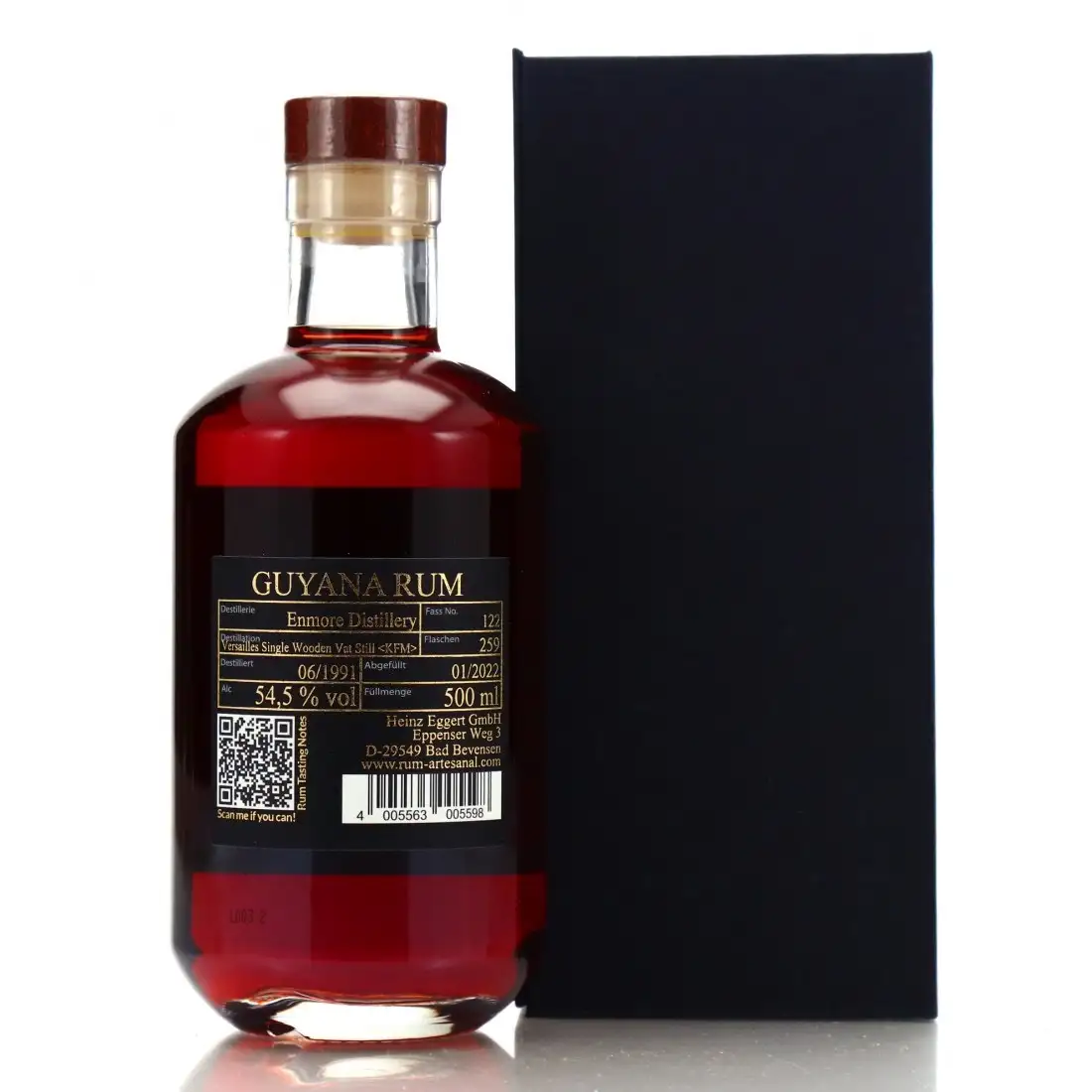 Hochauflösendes Bild von Enmore RA Guyana Rum KFM 1991