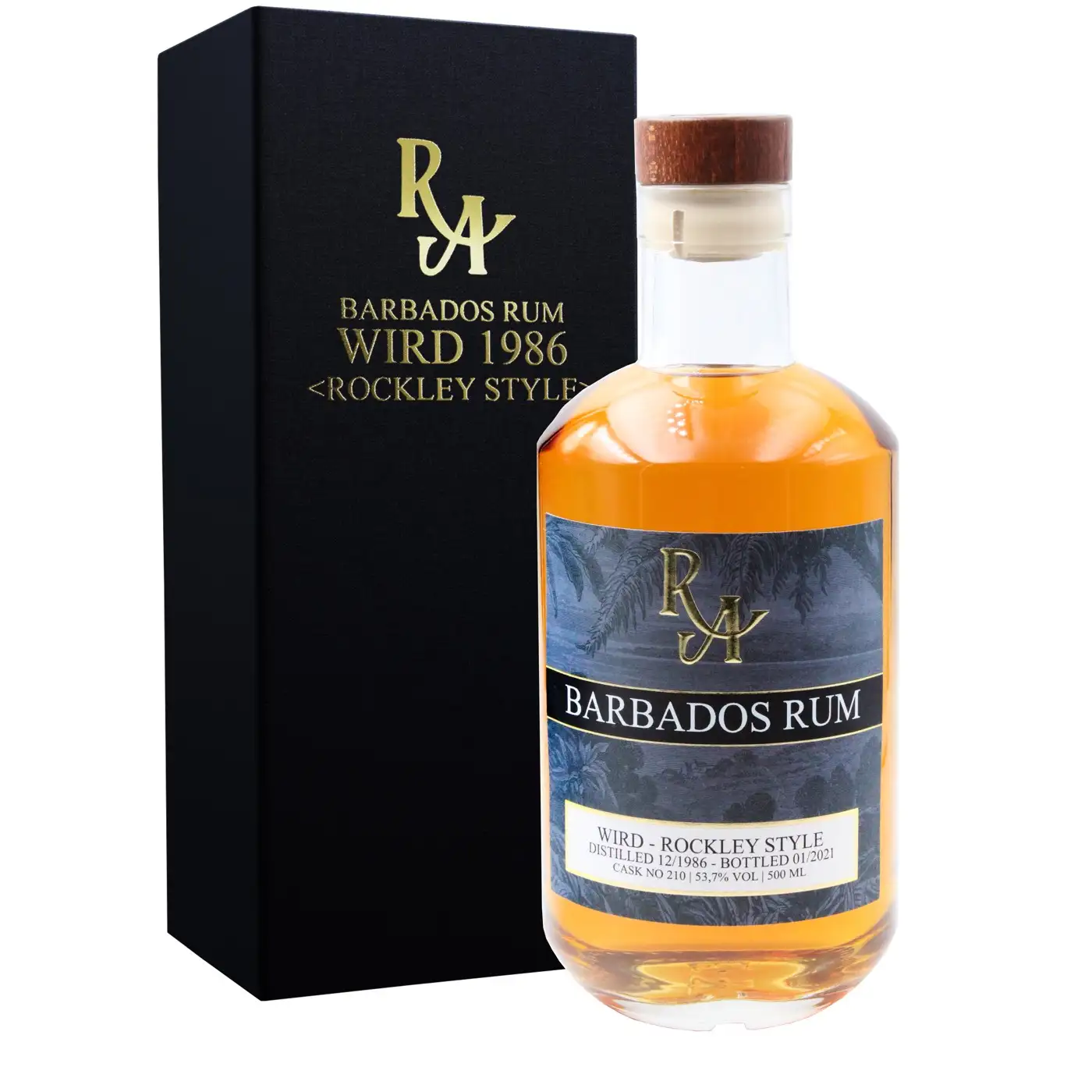 Bottle of RA Barbados Rum Rockley Style BBR 1986