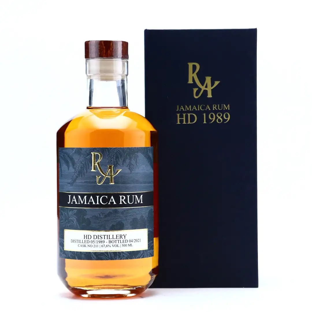 Bottle of Hampden RA Jamaica Rum HD HGML 1989