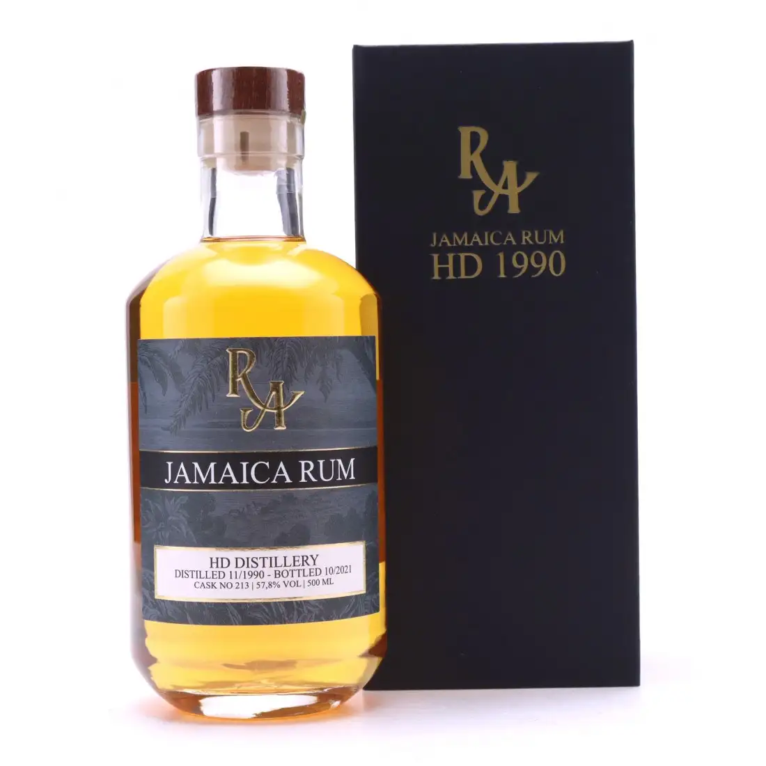 Bottle of Hampden RA Jamaica Rum (HD Distillery) C<>H 1990