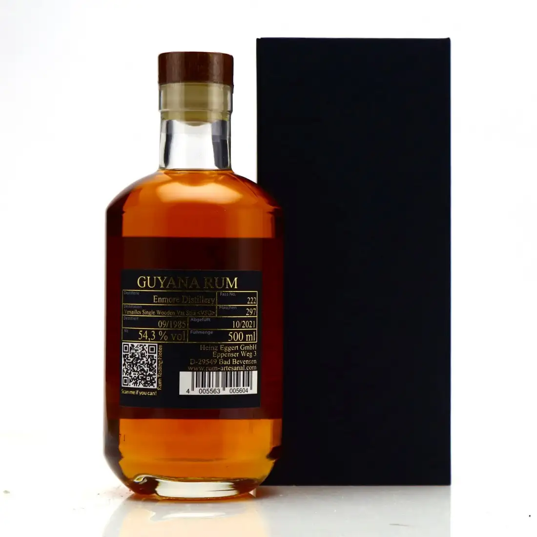 Hochauflösendes Bild von Enmore RA Guyana Rum VSG 1985