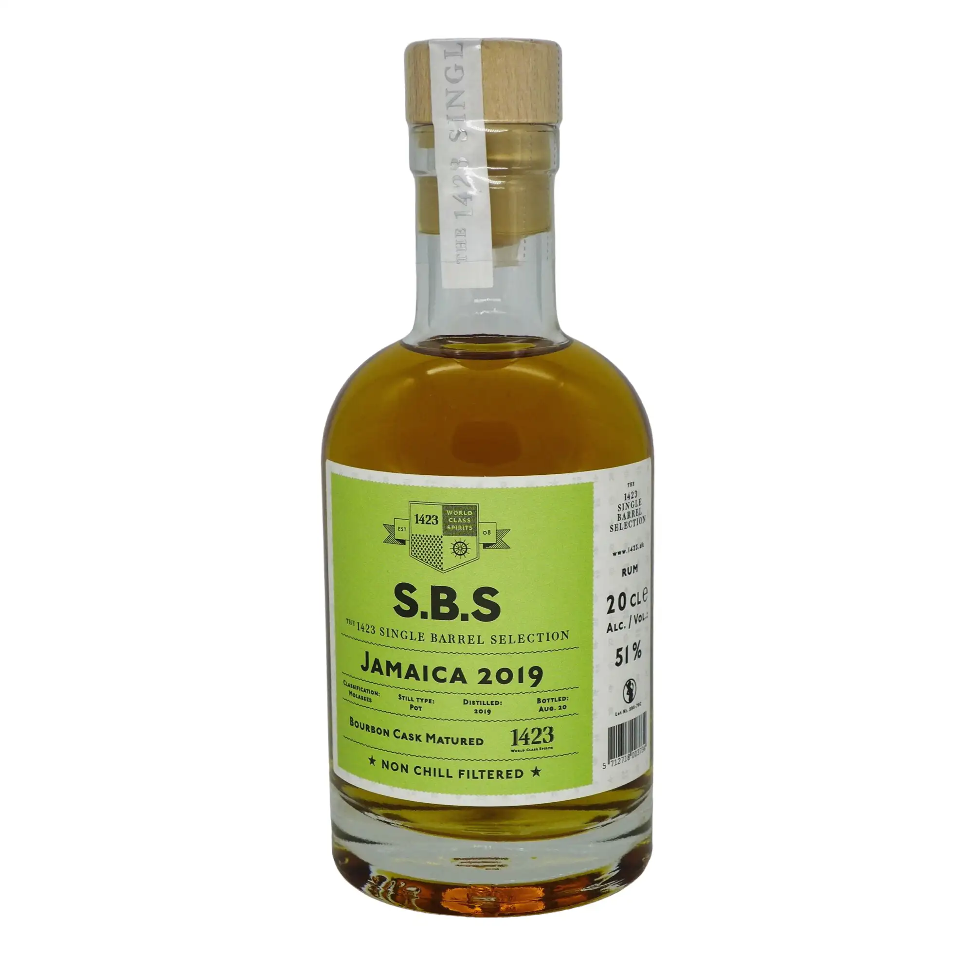 High resolution image of Hampden S.B.S Jamaica 2019 - Bourbon Cask Matured (DOK) DOK
