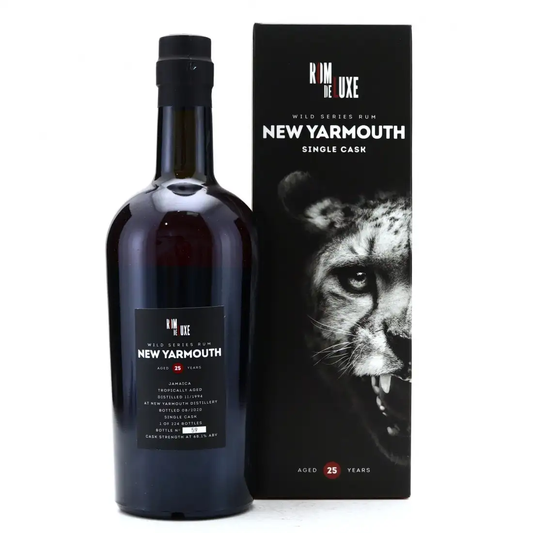 Hochauflösendes Bild von Romdeluxe New Yarmouth Wild Series Rum Jamaica No. 8 1994