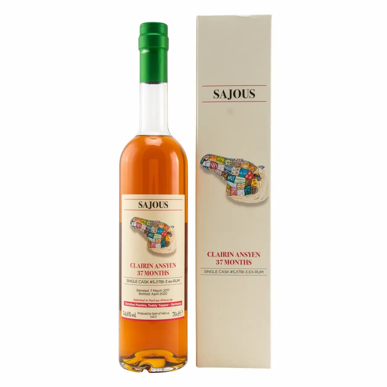 Bottle of Velier Chelo Clairin Ansyen Sajous (Bielle Cask) 2017