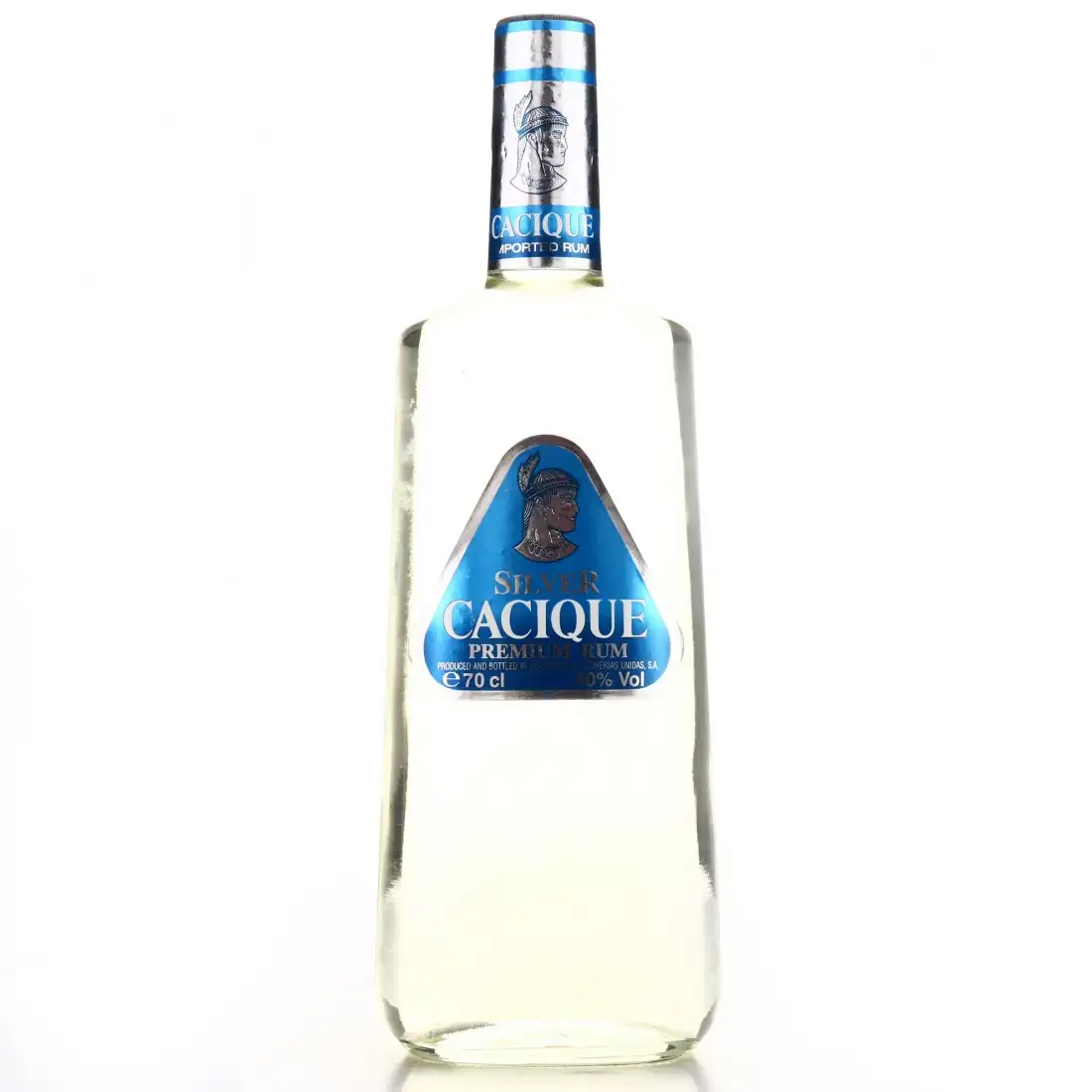Bottle of Cacique Silver