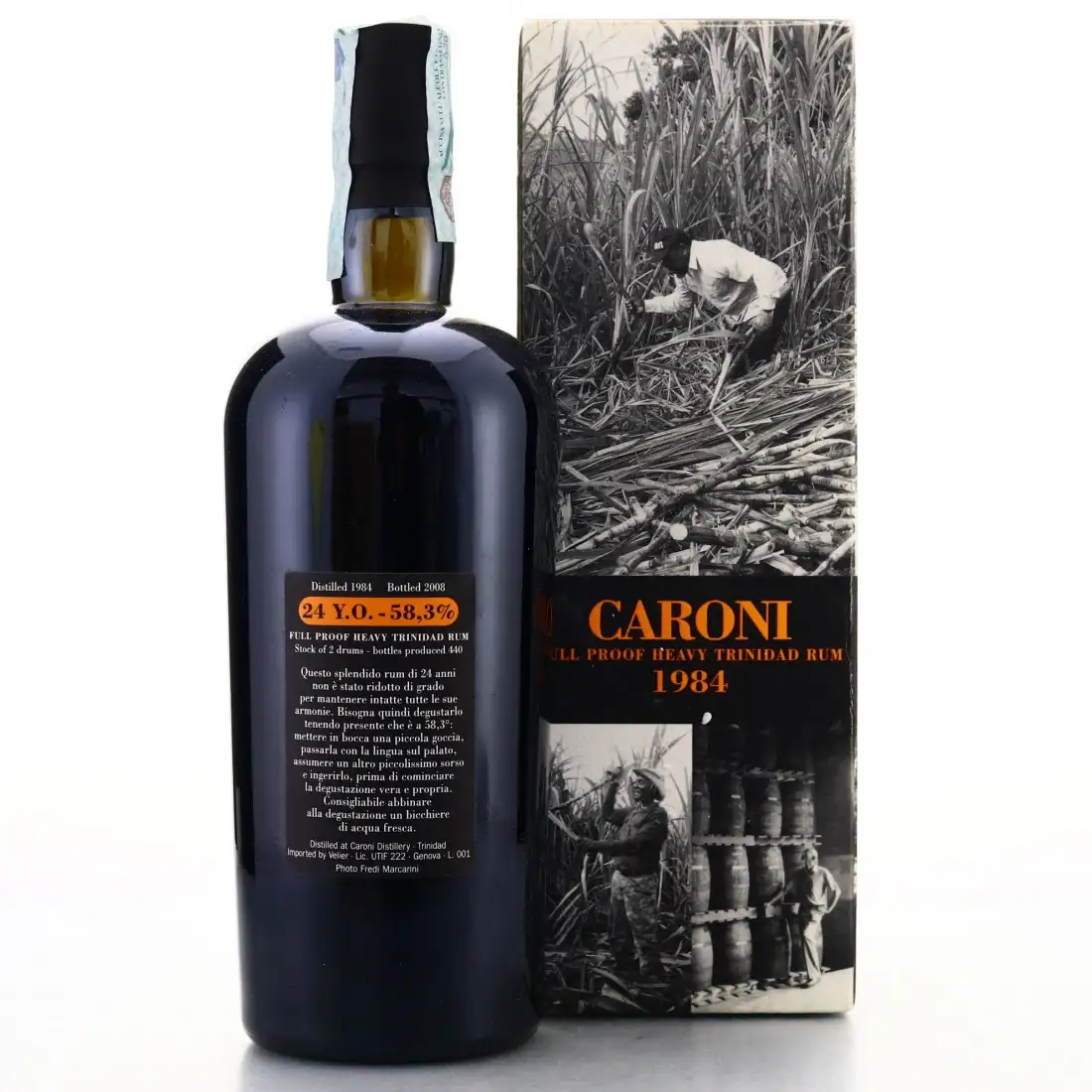 Hochauflösendes Bild von Velier Caroni Heavy Trinidad Rum HTR 1984