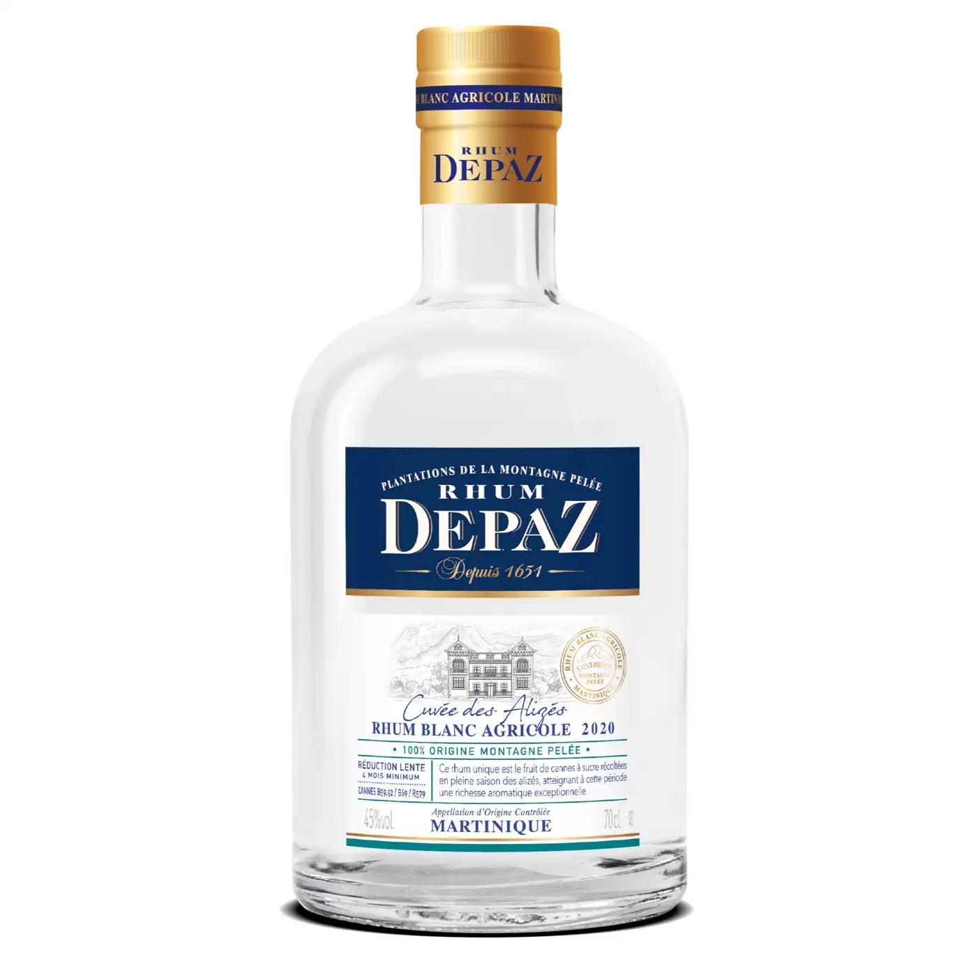 Bottle of Depaz Cuvée des Alizés 2020