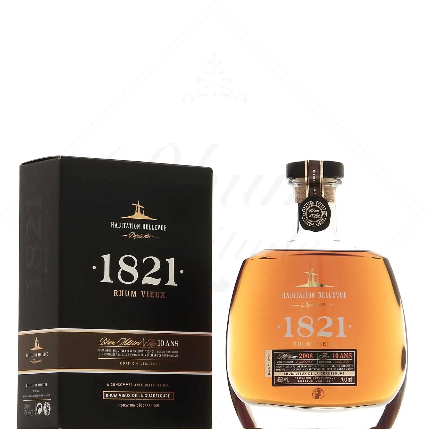 Hochauflösendes Bild von Bellevue Rhum Vieux 1821 2008