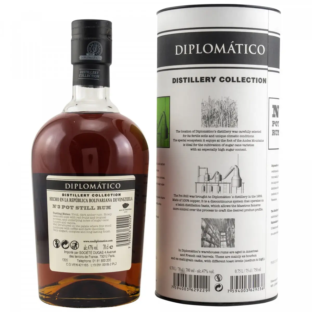 Hochauflösendes Bild von Botucal No. 3 Pot Still Rum 2010