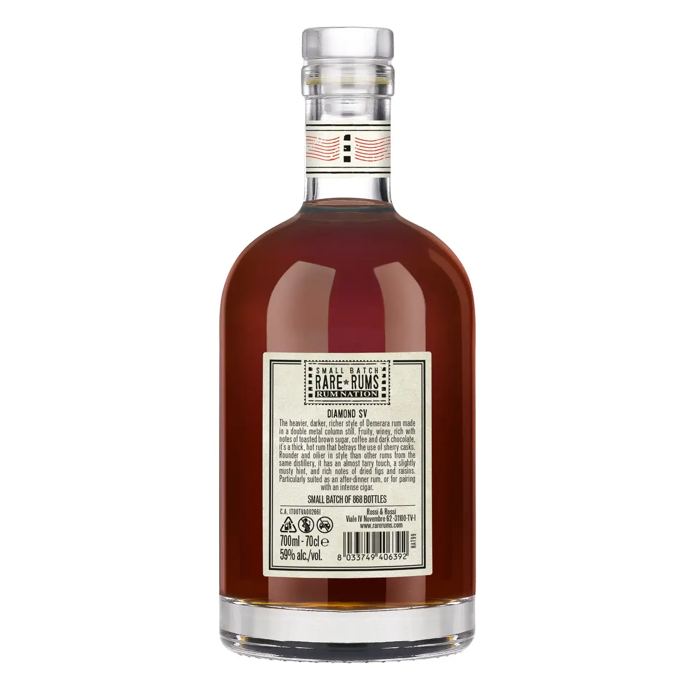 Hochauflösendes Bild von Rum Nation Diamond Small Batch Rare Rums SV 2005