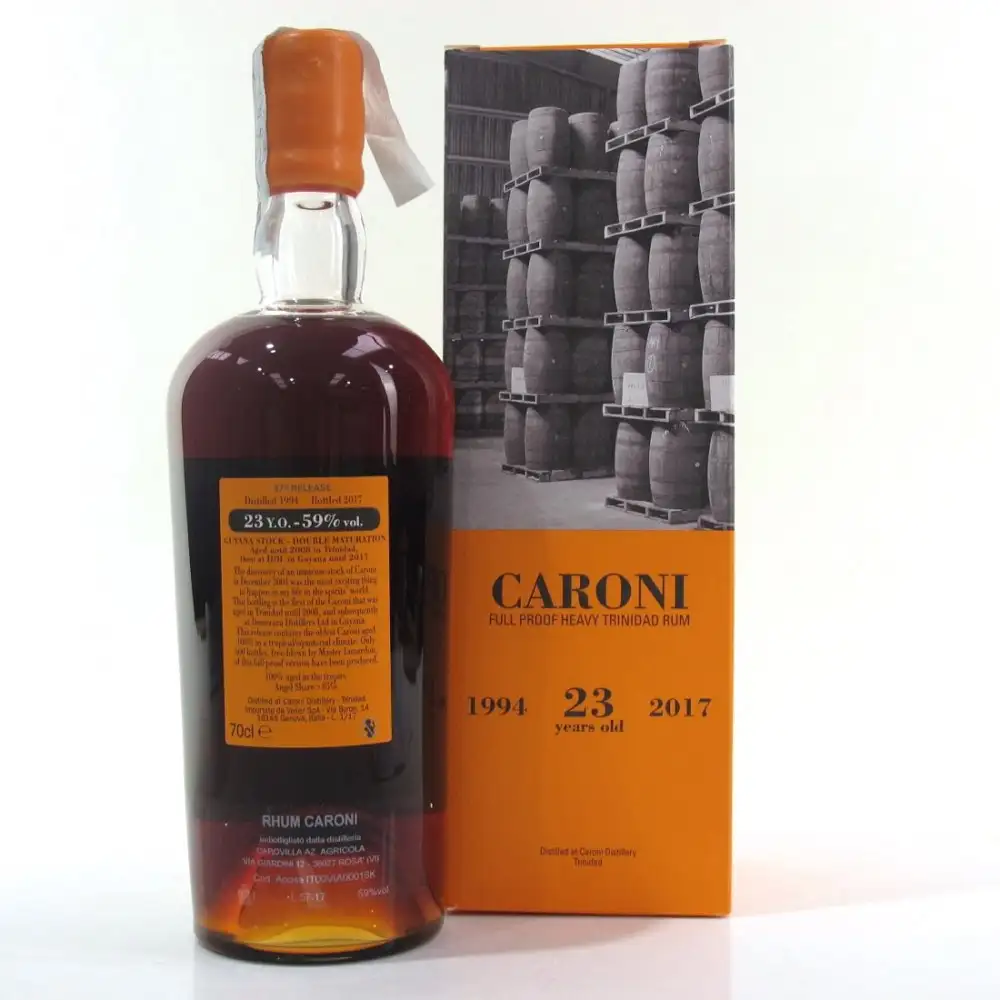 Hochauflösendes Bild von Velier Caroni 37th Release Heavy Trinidad Rum Guyana Stock HTR 1994