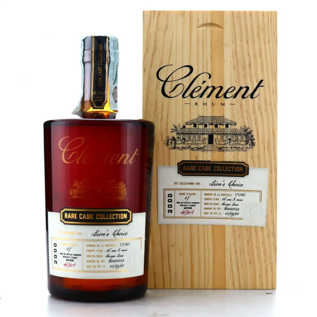 High resolution image of Clément Rare Cask Collection Lion’s Choice 2000