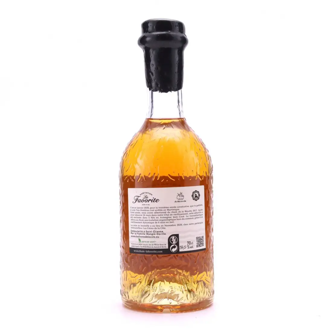 Hochauflösendes Bild von Les  Frères de la Côte La Favorite Rhum vieux dynamique 2020 2017
