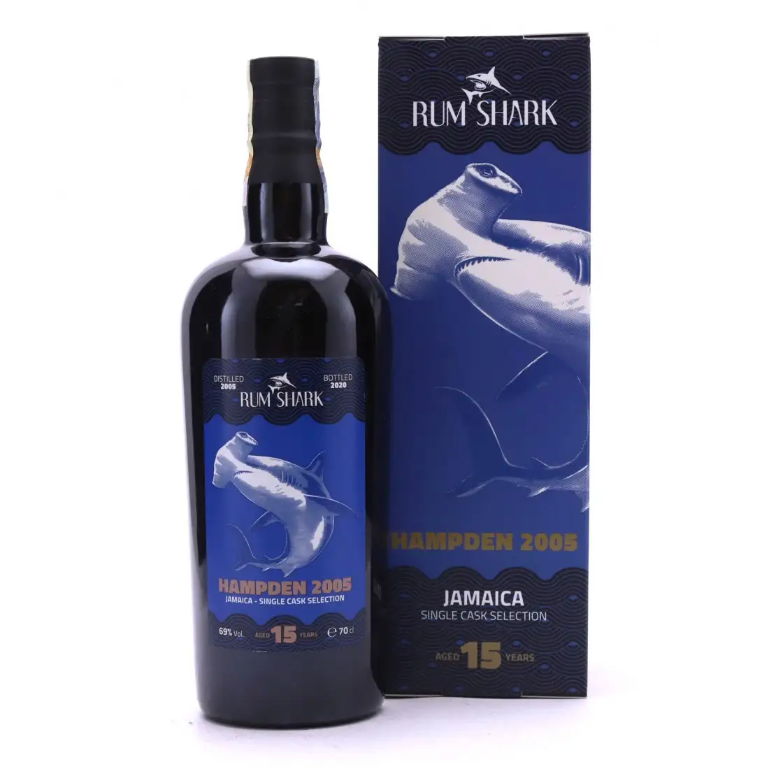 Bottle of Rum Shark Hampden 2005