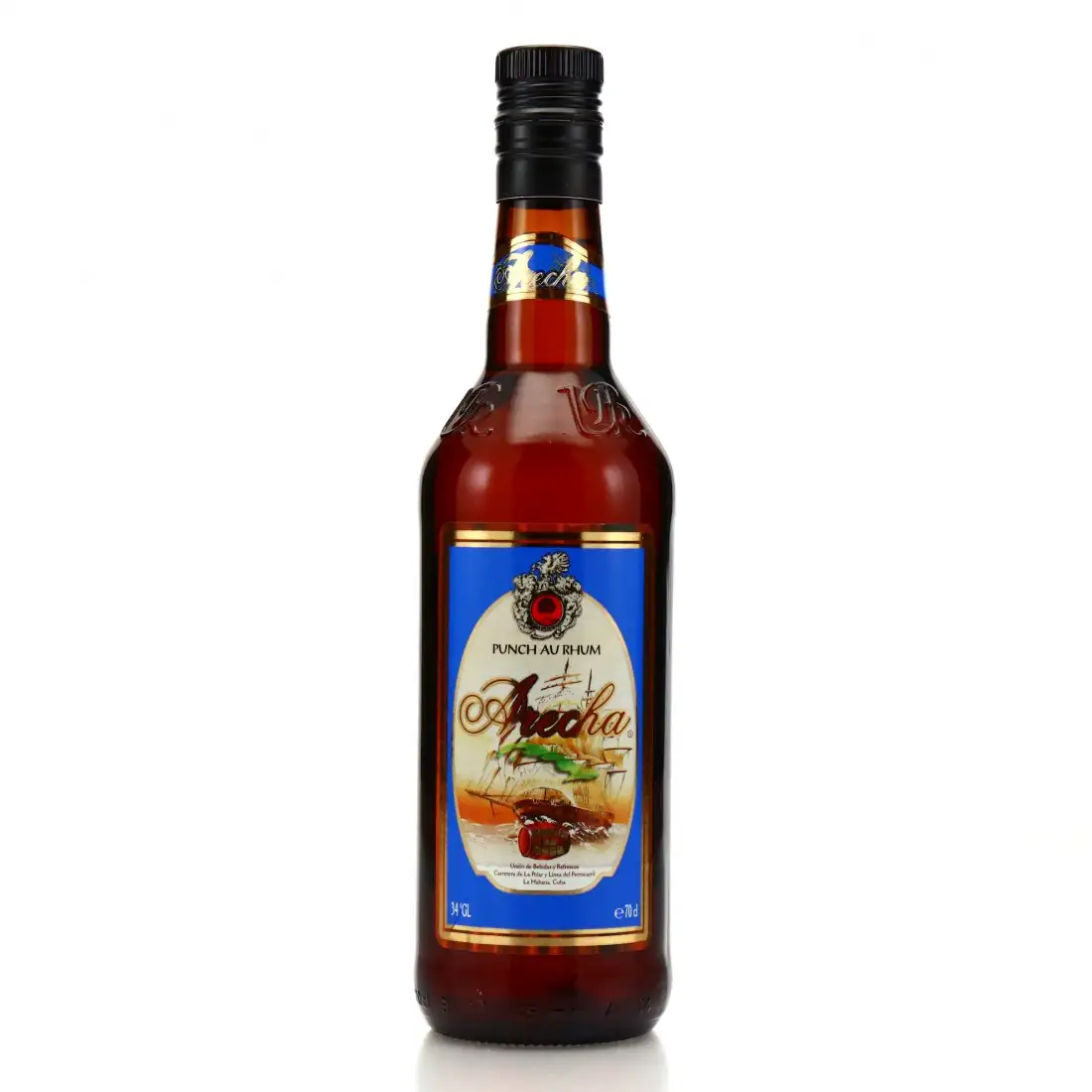 Bottle of Exclusivas Priego Arecha Arecha Punch Au Rhum