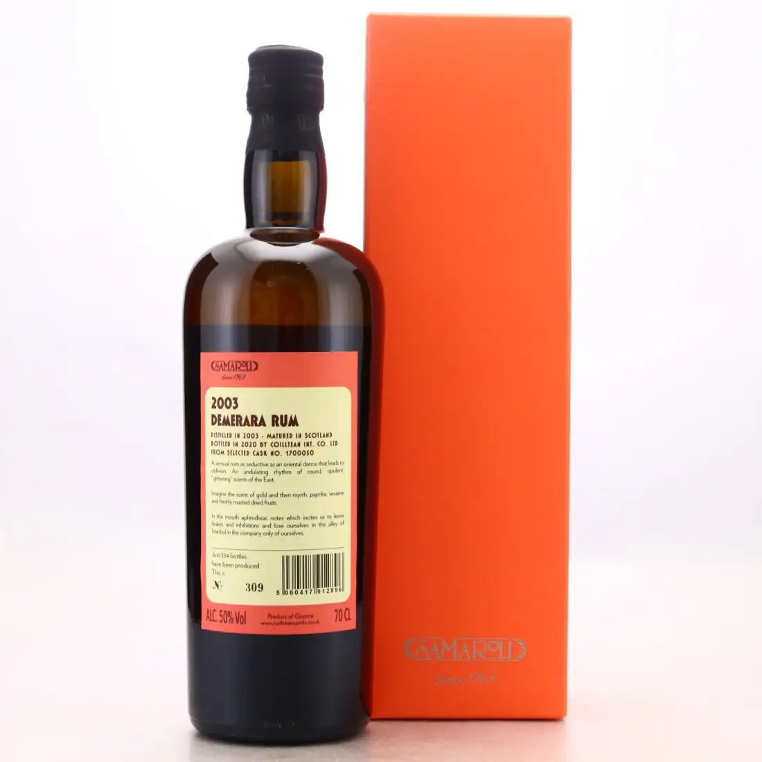 Hochauflösendes Bild von Samaroli Diamond Demerara rum 2003