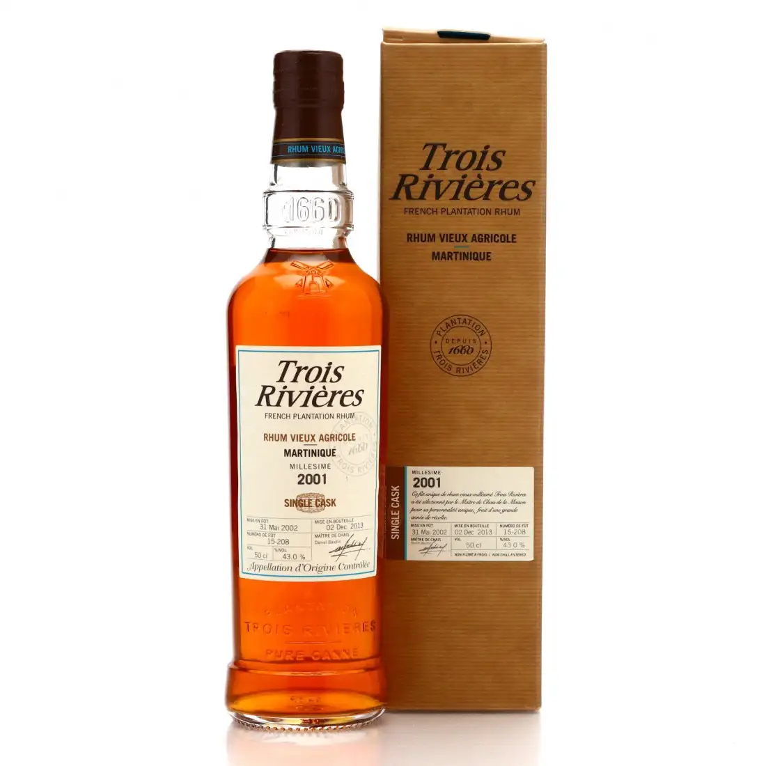 Hochauflösendes Bild von Trois Rivières Single Cask 2001