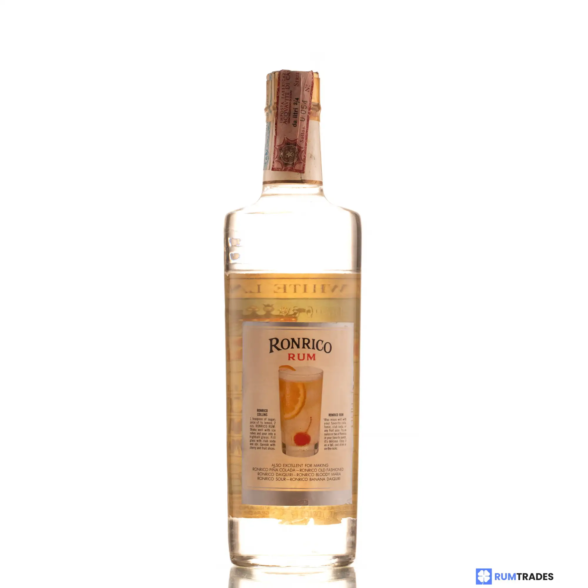 Hochauflösendes Bild von Ronrico Caribbean Rum White Label
