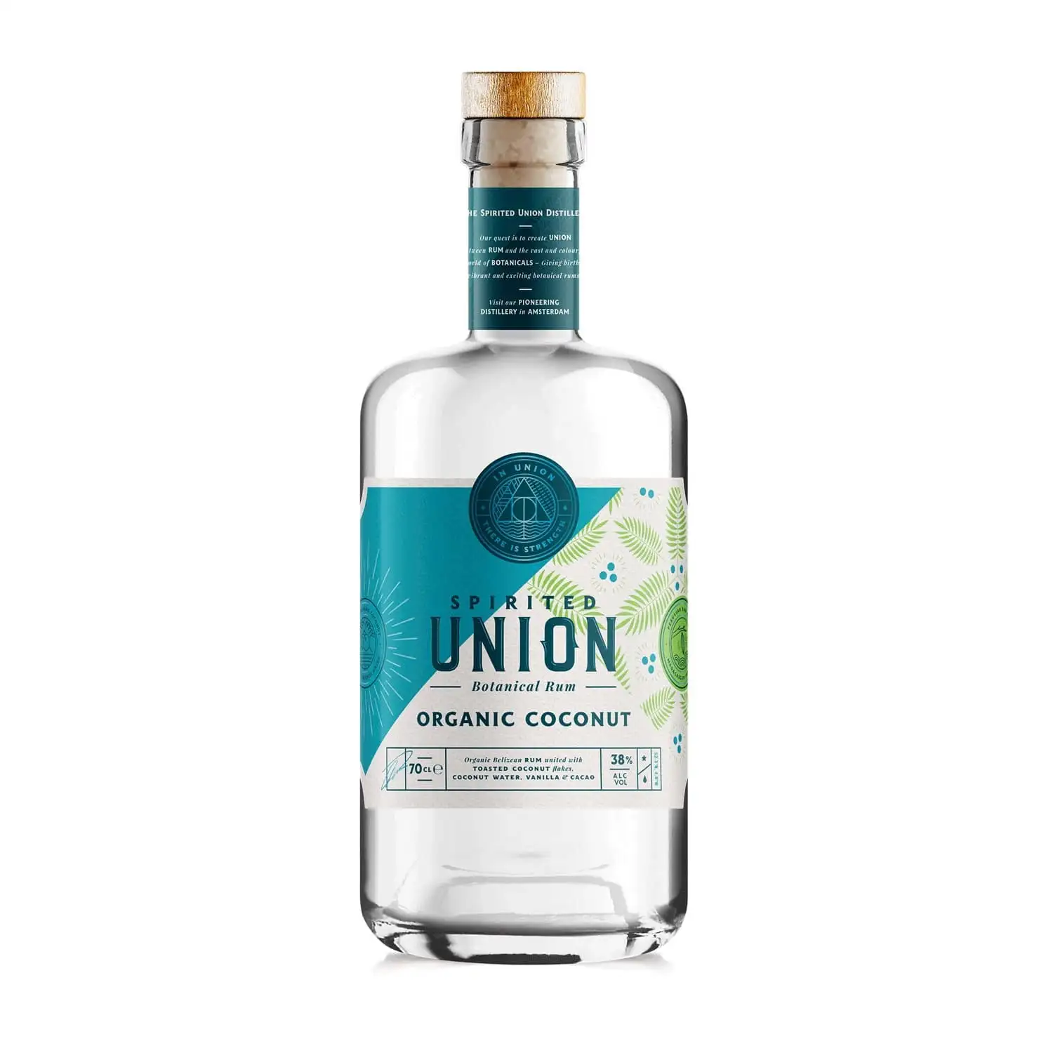 Bottle of Spirited Union Organic Coconut