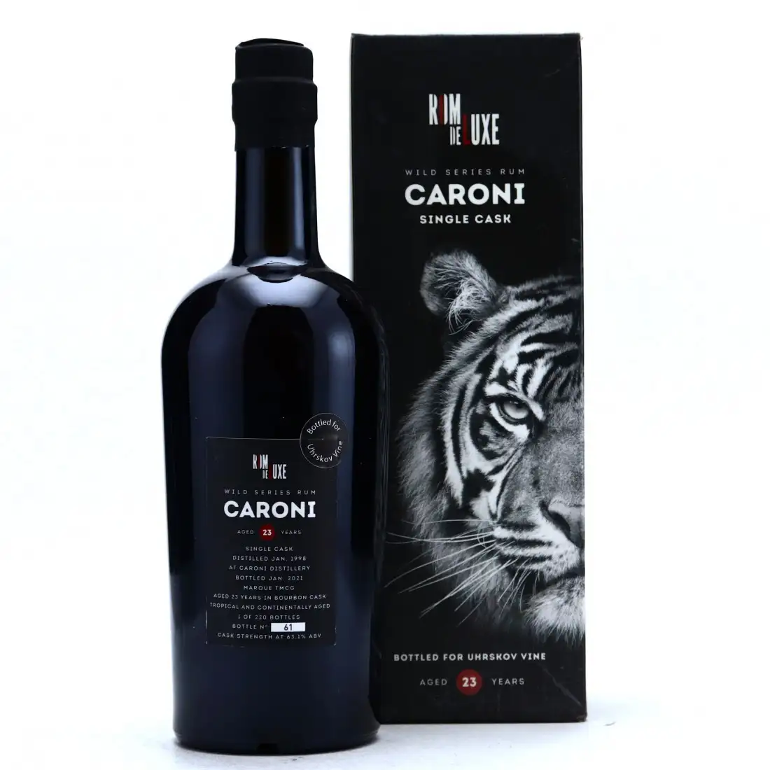 Hochauflösendes Bild von Romdeluxe Caroni Wild Series Rum Caroni No. 12 TMCG 1998