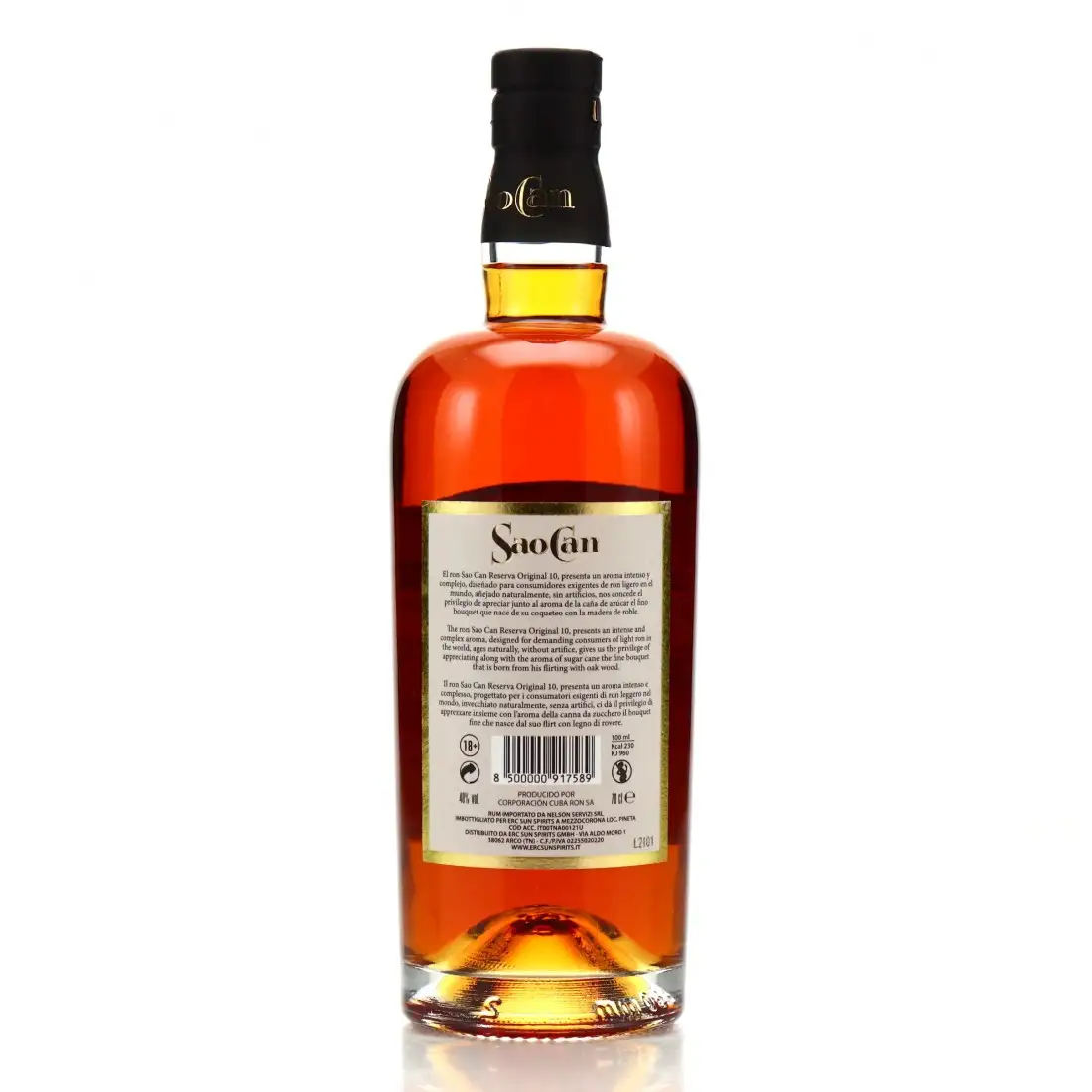 Hochauflösendes Bild von Cuba Ron S.A. Ron Cubay Ron Sao Can Reserva 10 Anniversario