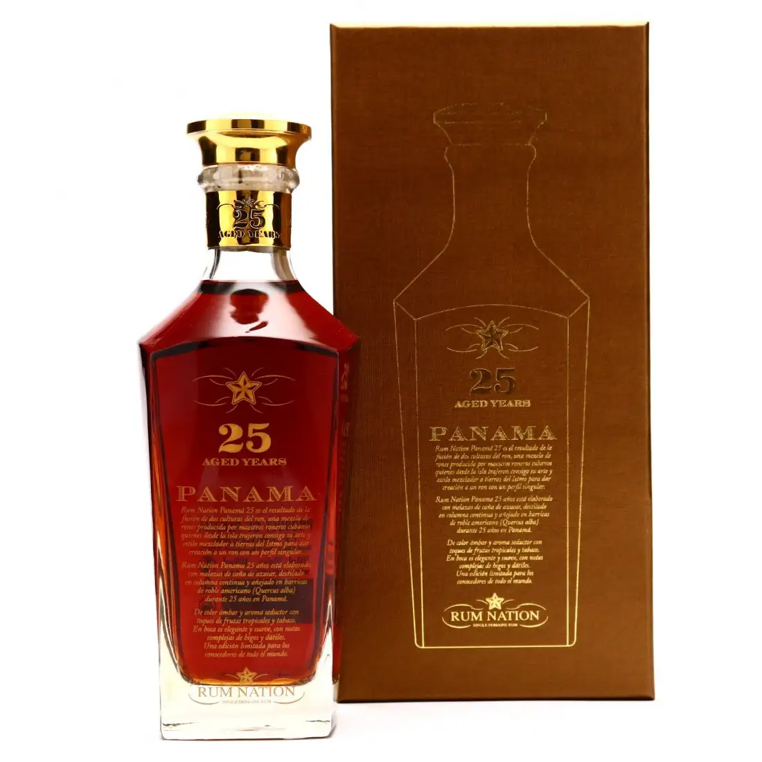 Bottle of Rum Nation Panama Decanter 25 Years 1995