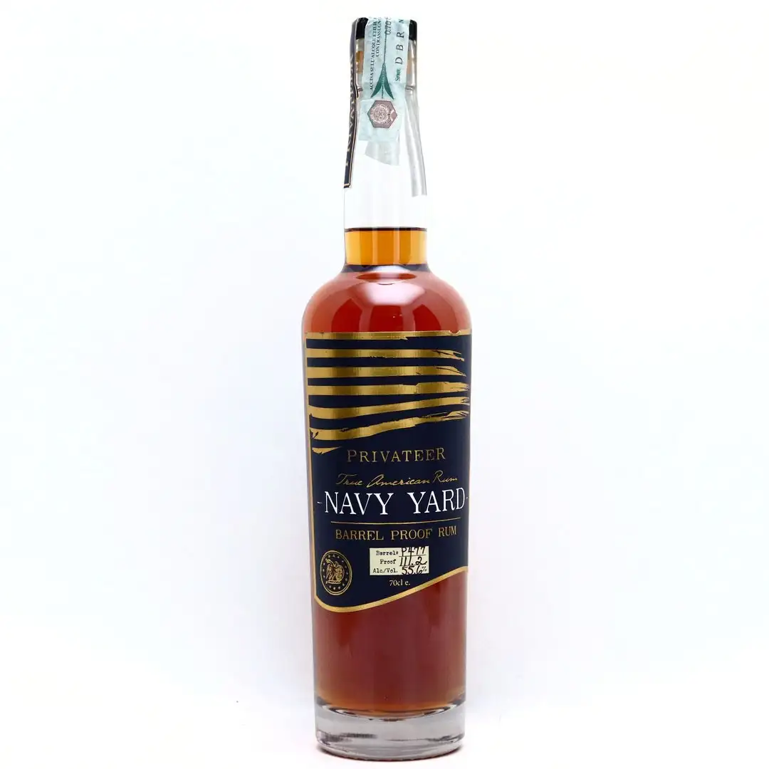 Bottle of Privateer Navy Yard Barrel Proof Rum