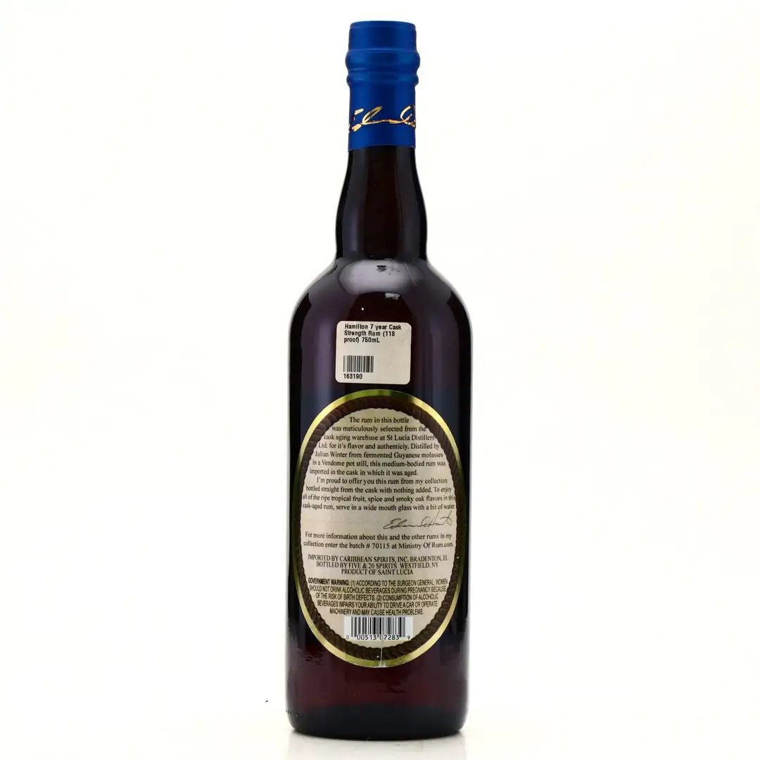 Hochauflösendes Bild von Hamilton Saint Lucia Pot Still 2007