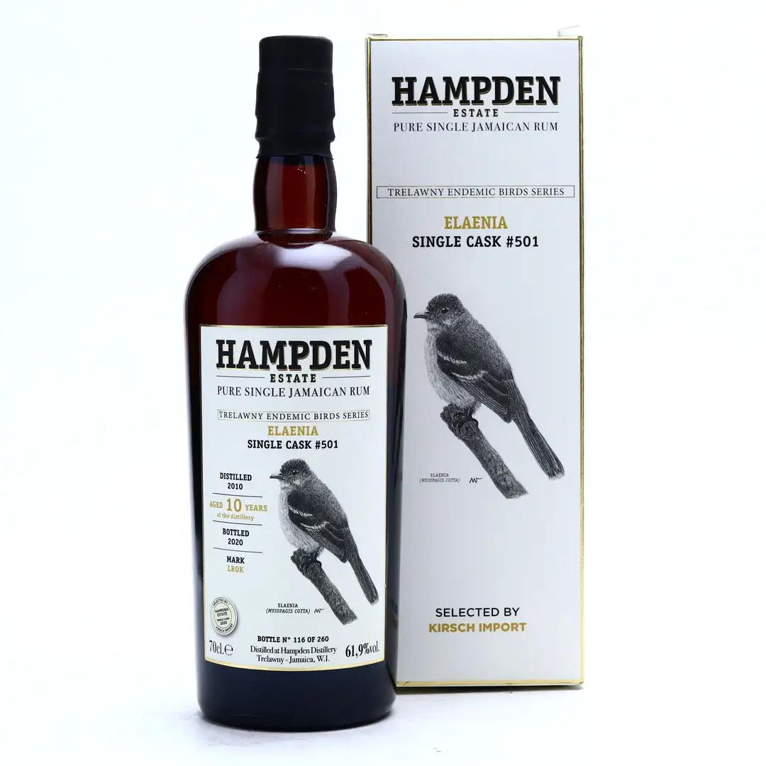 Bottle of Velier Hampden Trelawny Endemic Birds (Elaenia) LROK 2010