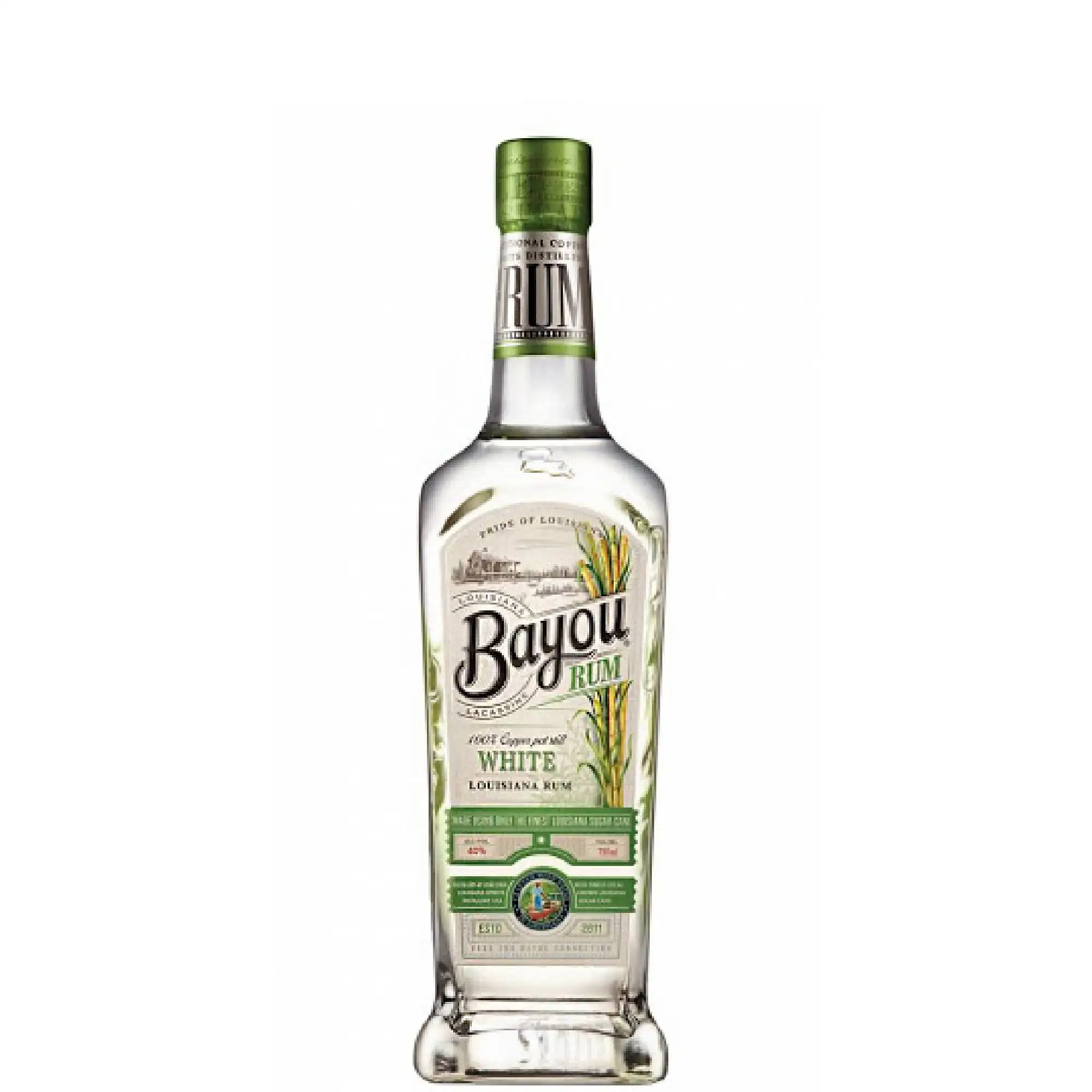 Bottle of Bayou White Rum